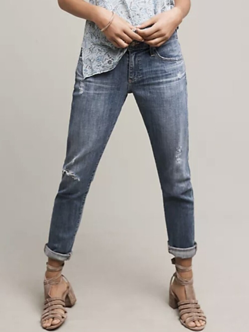 AG Nolan Mid-Rise Slim Ankle Jeans Size 30R